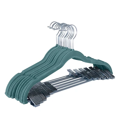 Laura Ashley Velvet Hangers with Clips