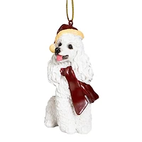 Design Toscano 3.5" White Poodle Ornament Sculpture