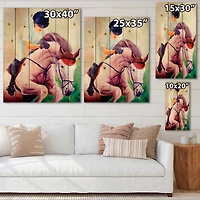 Designart - Jockey On Galoping Horse