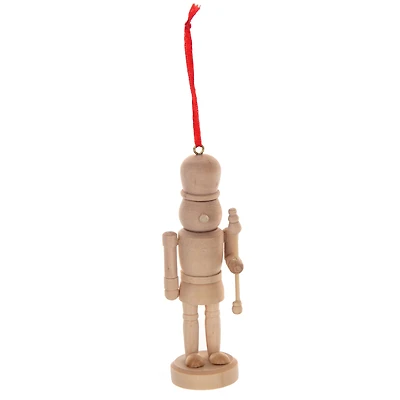 4.25" Unfinished DIY Wood Nutcracker Ornament by Make Market®