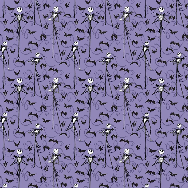 Disney® Nightmare Before Christmas Jack Skellington with Bats Cotton Fabric