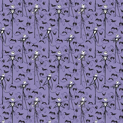 Disney® Nightmare Before Christmas Jack Skellington with Bats Cotton Fabric