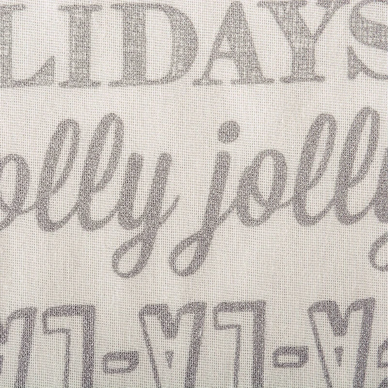 DII® Silver Christmas Collage Napkin Set, 6ct.