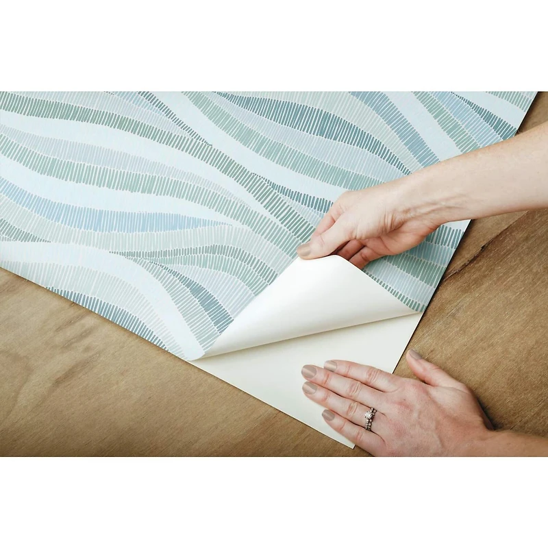 RoomMates Mosaic Waves Peel & Stick Wallpaper