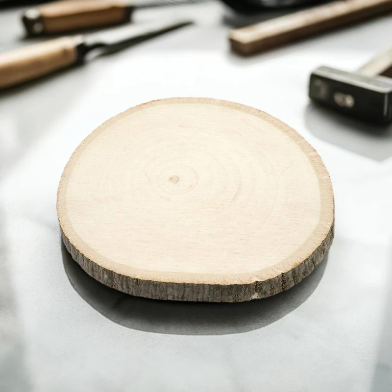 3.875" Basswood Slices, 4ct. by Make Market®