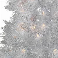 3ft. Pre-Lit White Snow Ridge Artificial Fir Tree, Clear Lights