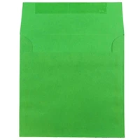 JAM Paper 8.5" x 8.5" Green Square Colored Invitation Envelopes, 25ct.