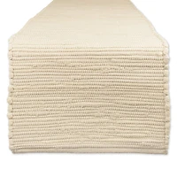 DII® 72" Solid Natural White Chindi Table Runner