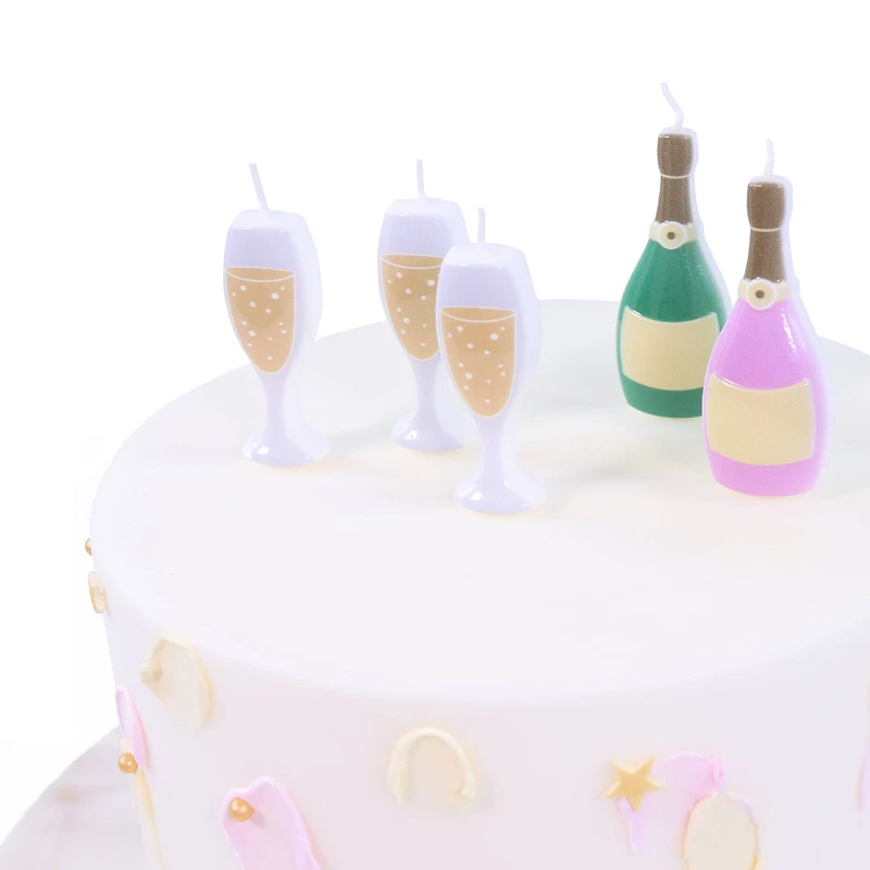 PME Party® Champagne Birthday Candle Set