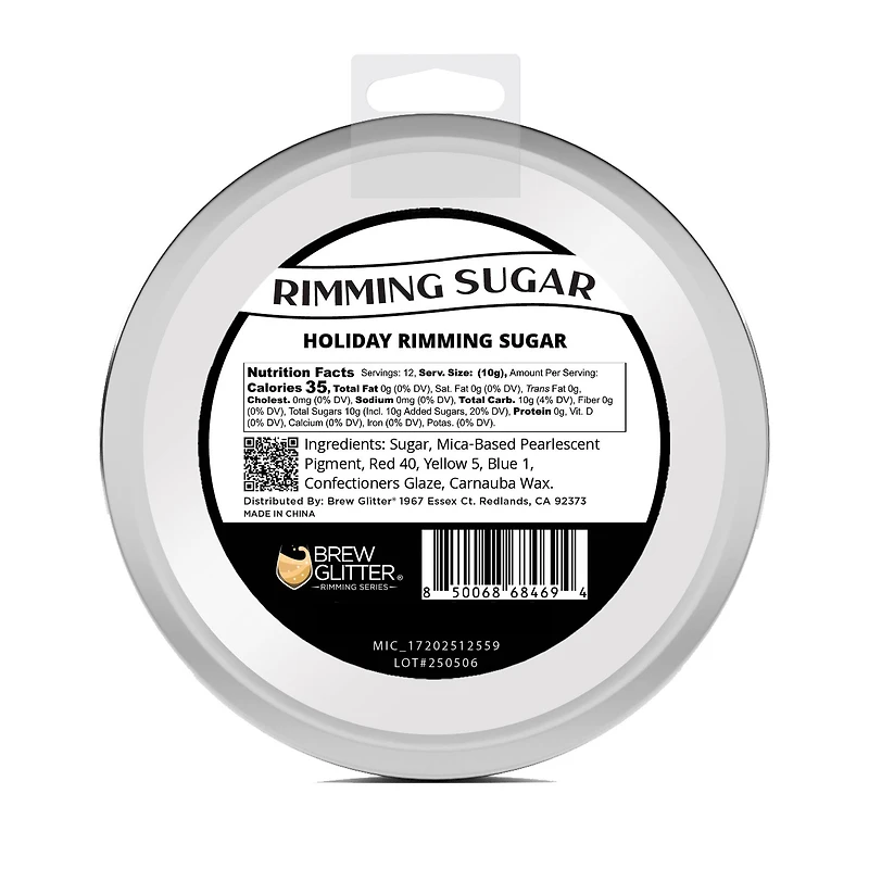 Bakell® Brew Glitter® Holiday Rimming Sugar