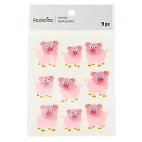 12 Packs: 9 ct. (108 total) Dimensional Pig Stickers by Recollections™ Signature™