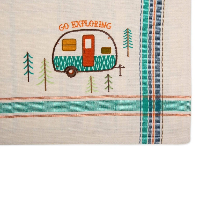 DII® Camper Embellished Placemat Set, 4ct.