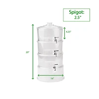 Mind Reader 3-Tier Clear Beverage Drink Dispenser with Spigot