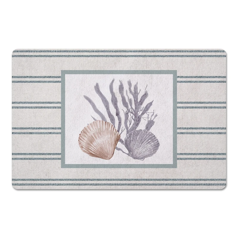 Scallop and Olive Shell 18" x 27" Floor Mat