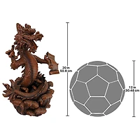 Design Toscano 20" Dragon King of the Four Seas Statue
