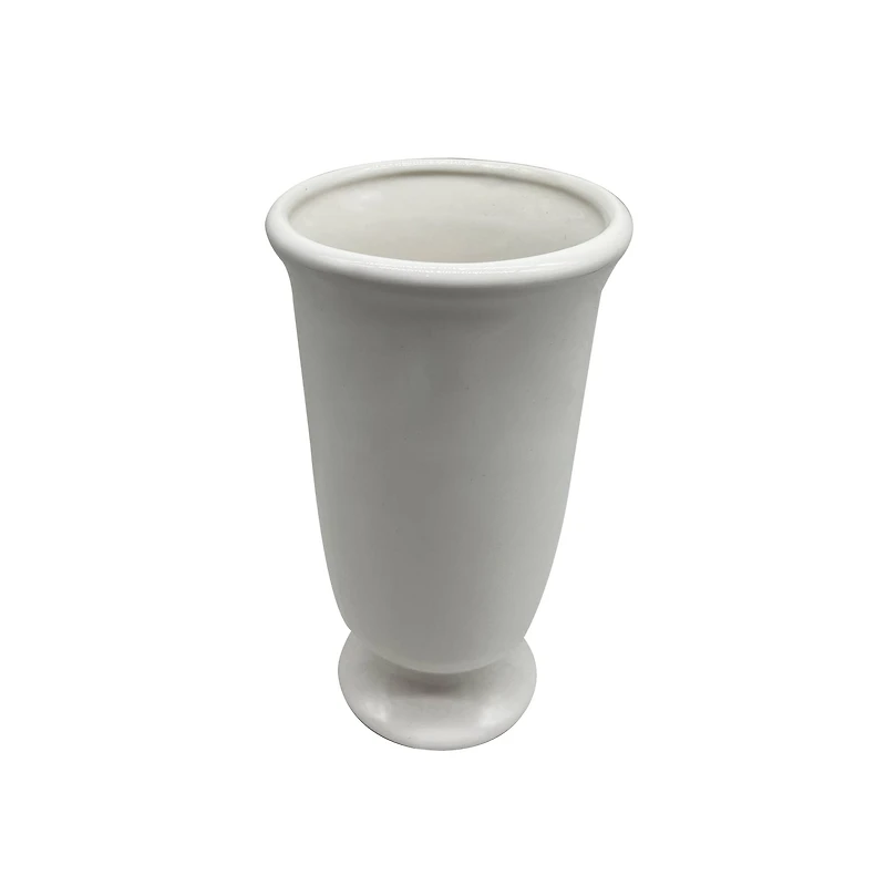 8 Pack: 10" White Ceramic Vase by Ashland®