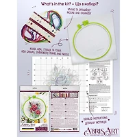 Abris Art Spring Roses Counted Cross Stitch Kit