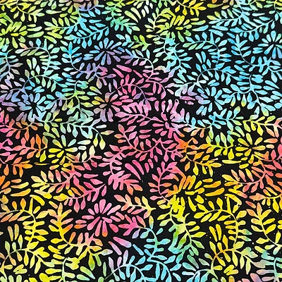 Feldman Batik Rainbow Clover Petal Cotton Fabric