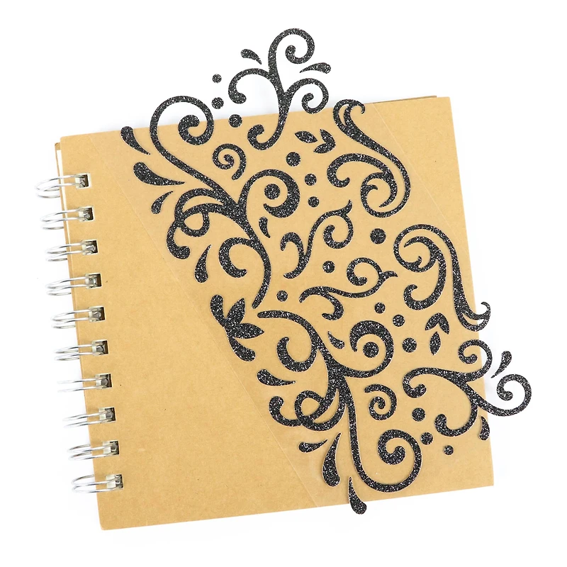 Black Glitter Swirl Stickers by Recollections™