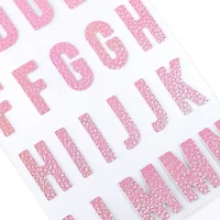 Pink Iridescent Fabric Alphabet Stickers by Recollections™
