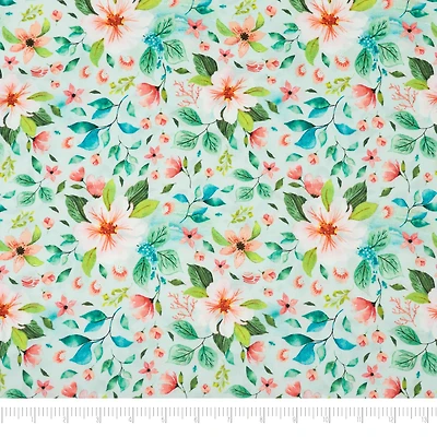 SINGER Denise Palmer Mermaid Floral Cotton Fabric