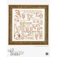 Thea Gouverneur Antique Character Sampler Cross Stitch Kit
