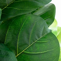 6ft. Giant Leaf Fiddle Leaf Fig Tree in Decorative Planter with Real Touch Leaves