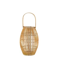 19.5" Bamboo Candle Holder Lantern