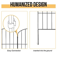 NEX™ Metal Panel Arch Garden Fence, 10ct.