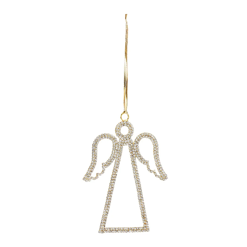 12ct. Jeweled Angel Outline Ornament