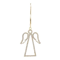 12ct. Jeweled Angel Outline Ornament