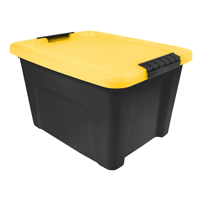 Iris® 20 Qt. Yellow, Plastic Storage Bins, 6 Ct