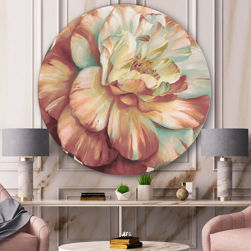 Designart - Romantic Dark Rose Blossing Flowers