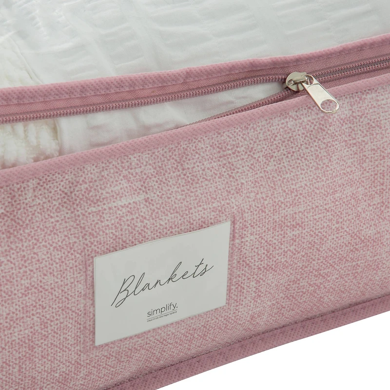Simplify Blush Under the Bed Storage Bag, 2ct.