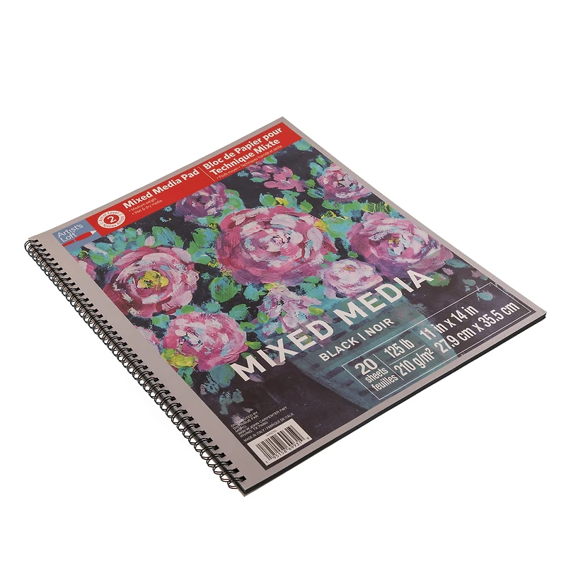 Black Mixed Media Pad by Artist's Loft