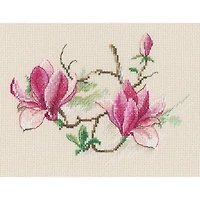 RTO Magnolia Flowers 2 Cross Stitch Kit
