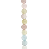 Pastel Quartz Faceted Coin Beads by Bead Landing
