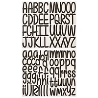 12 Pack: Black Large Font Alphabet Stickers by Recollections™