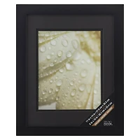 Black Gallery Wall Frame with Black Double Mat by Studio Décor