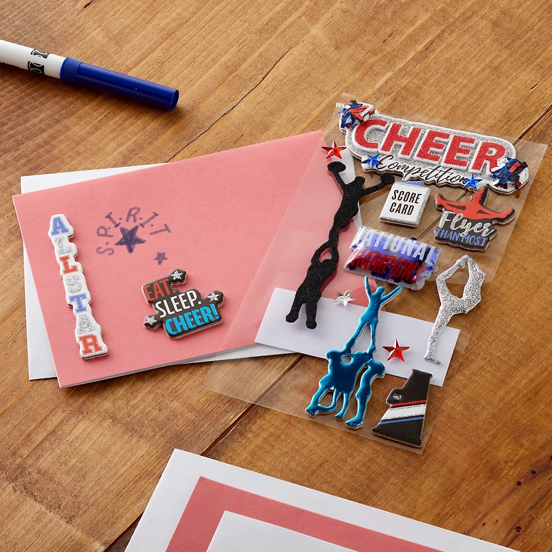 Pro Cheerleading Dimensional Stickers by Recollections™