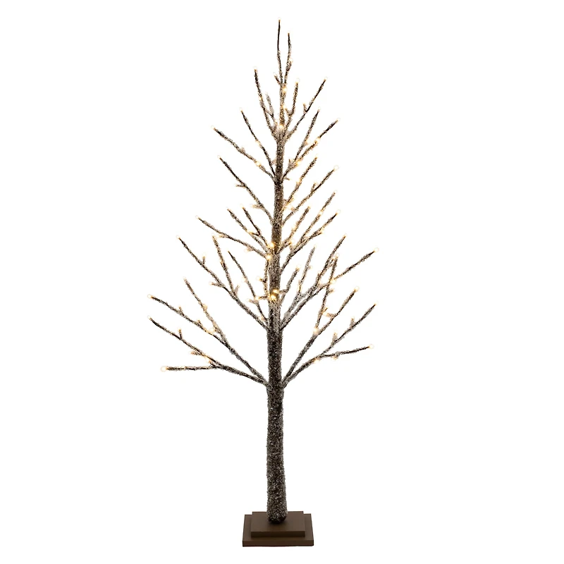 4ft. Deep Brown LED Icy Twig Tree