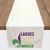 72" Laissez Les Bon Temps Rouler Mardi Gras Table Runner