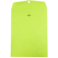 JAM Paper 10" x 13" Lime Green Open End Catalog Envelopes