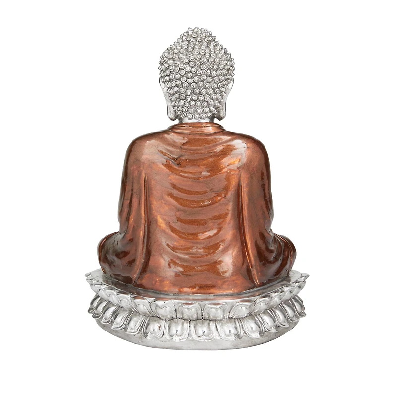 Bronze Polystone Eclectic Sculpture, 12" x 9" x 7"