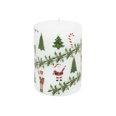 Christmas Icons Pillar Candle by Ashland