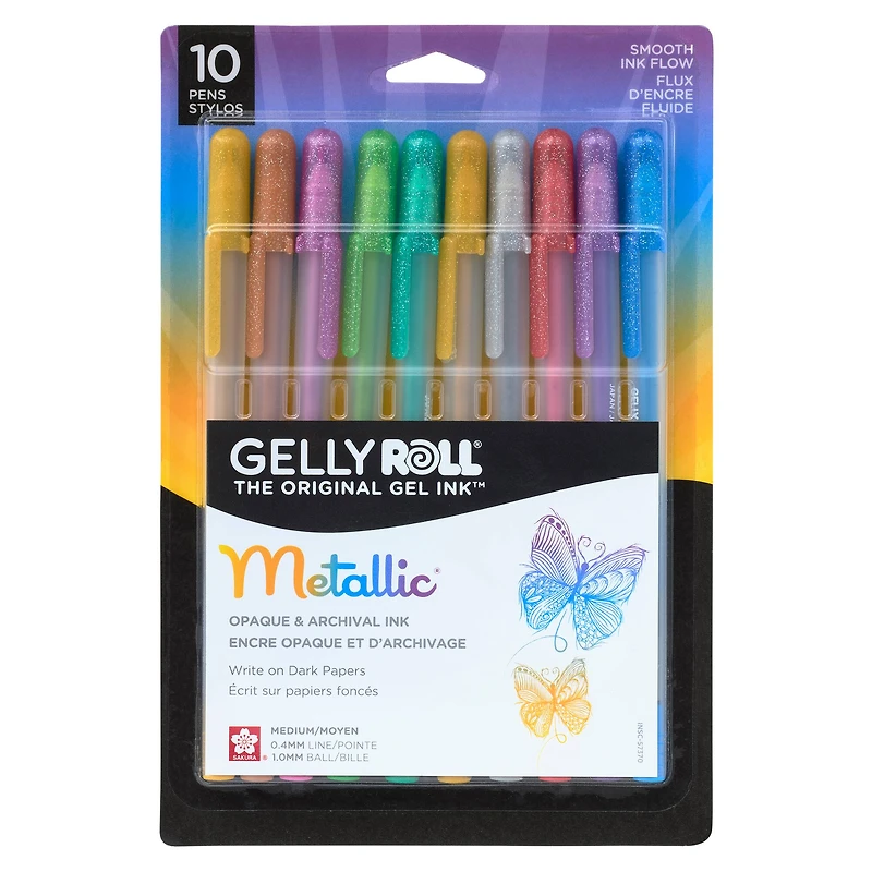 6 Packs: 10 ct. (60 total) Gelly Roll® Metallic Gel Pen Set