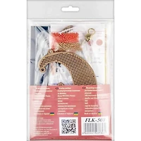 Wonderland Crafts Fox & Moon Bead Embroidery on Wood Kit