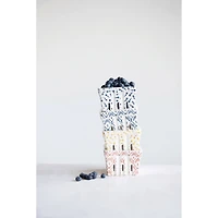 Hello Honey® 3" Stoneware Berry Baskets with Stamped Patterns Set