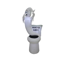 5ft. Inflatable Glowing Toilet Monster Dumps