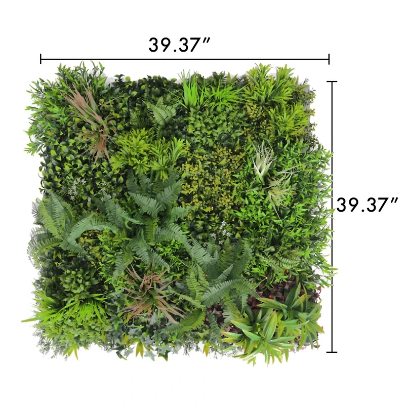 GreenSmart Dekor 40" Bali with LED lights Faux Green Plant Wall